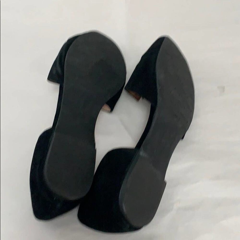 COUPLEOF SUEDE / LEATHER‎ BLACK FLATS SIZE … - Picture 6 of 7